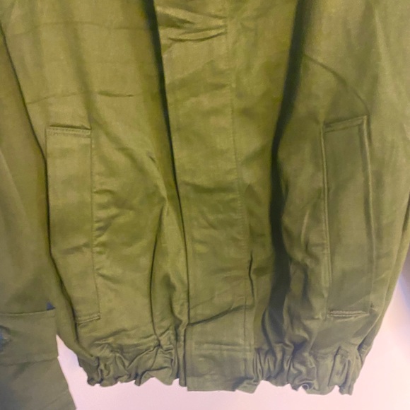 Green Military bomber jacket NWOT - Picture 9 of 13